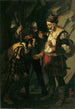 Brigands der Abruzzen, die die Beute teilen - Hans Canon — gerahmtes Bild an der Wand