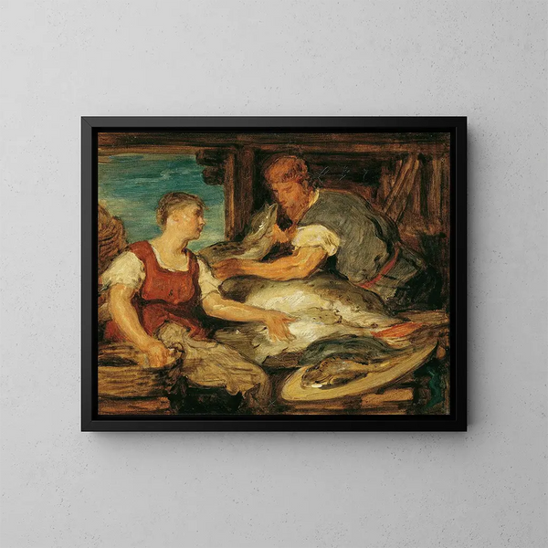 La poissonnière - Hans Canon — gerahmtes Bild an der Wand