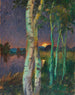 Birken bei Sonnenuntergang - Hans Emil Oberländer — Ansicht des Kunstwerks