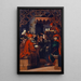 Der Christus unter den Gelehrten - Hans Fries — gerahmtes Bild an der Wand