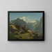Balestrand - Hans Gude — gerahmtes Bild an der Wand