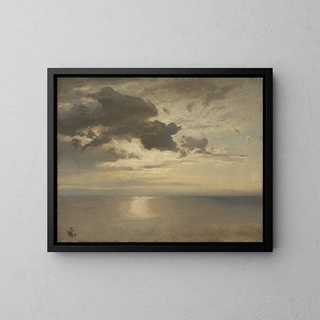 Hans Gude - Cloud Study over the Sea.webp