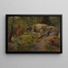 Sonnenlicht im Wald - Hans Gude — gerahmtes Bild an der Wand