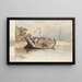 Seit der Bucht von Sannox, Arran - Hans Gude — gerahmtes Bild an der Wand