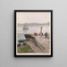 Jetée de Trovemünde - Hans Gude — gerahmtes Bild an der Wand