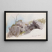 Felsen in der Hanglage Raumnzach - Hans Gude — gerahmtes Bild an der Wand