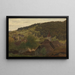 Landschaft von Ebersteinburg im Baden - Hans Gude — gerahmtes Bild an der Wand