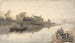 Embouchure de la rivière à Brodick, Arran, Écosse - Hans Gude — Ansicht des Kunstwerks