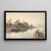 Embouchure de la rivière à Brodick, Arran, Écosse - Hans Gude — gerahmtes Bild an der Wand