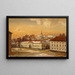 L'École d'équitation au château d'Akershus - Hans Gude — gerahmtes Bild an der Wand