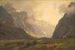 Die Trollspitzen in Romsdalen, der Fuß von Romsdalshorn rechts - Hans Gude — Ansicht des Kunstwerks