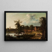 Landschaft mit der Mühle bei Bromme bei Sor - Hans Harder — gerahmtes Bild an der Wand
