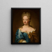 Portrait einer jungen Frau - Hans Hinrich Rundt — gerahmtes Bild an der Wand