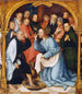 Der Christus wäscht den Fuß des heiligen Petrus - Hans Holbein der Ältere — Ansicht des Kunstwerks