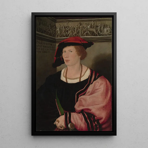 Benedikt von Hertenstein Gemälde, ca. 1495–1522 – Hans Holbein der Jüngere — gerahmtes Bild an der Wand
