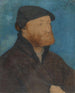 Portrait eines Mannes mit schwarzem Barett - Hans Holbein der Jüngere — Ansicht des Kunstwerks