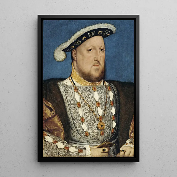 Portrait d'Henri VIII - Hans Holbein le Jeune — gerahmtes Bild an der Wand