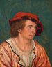 Portrait eines jungen Mannes - Hans Holbein der Jüngere — Ansicht des Kunstwerks