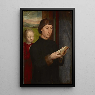 Hans Memling - Portrait of a man reading.webp