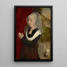 Portrait einer betenden Frau - Hans Memling — gerahmtes Bild an der Wand