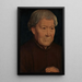 Portrait eines alten Mannes - Hans Memling — gerahmtes Bild an der Wand
