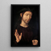 L'Homme de douleurs - Hans Memling — gerahmtes Bild an der Wand