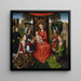 Jungfrau und Kind mit Heilige Katharina von Alexandrien und Heilige Barbara - Hans Memling — gerahmtes Bild an der Wand