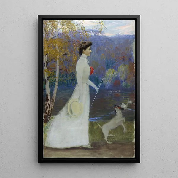 Caroline Großherzogin von Sachsen-Weimar-Eisenach - Hans Olde — gerahmtes Bild an der Wand