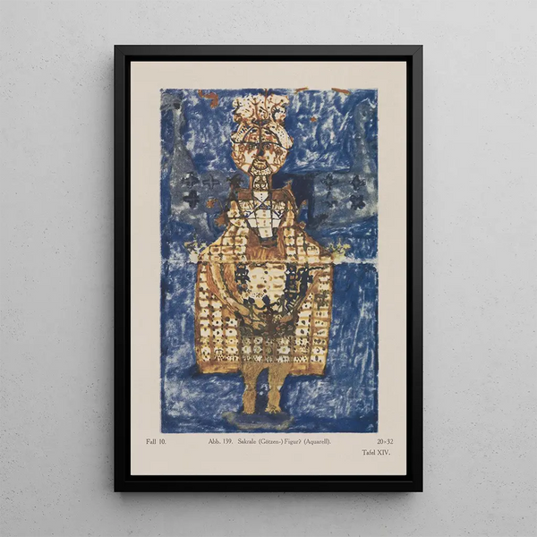 Heilige Figur idolatrisch - Hans Prinzhorn — gerahmtes Bild an der Wand
