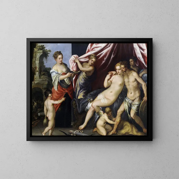 Venus und Mars - Hans Rottenhammer — gerahmtes Bild an der Wand
