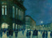 Ansicht des Wiener Staatsopernhauses bei Nacht - Hans Ruzicka-Lautenschlaeger — Ansicht des Kunstwerks