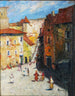 Stadtmotiv mit lebhafter Gasse - Hans Ruzicka-Lautenschläger — Ansicht des Kunstwerks
