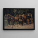 Ein Vier-Pferdegespann - Hans Sandreuter — gerahmtes Bild an der Wand