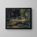 Innenraum eines Waldes - Hans Sandreuter — gerahmtes Bild an der Wand