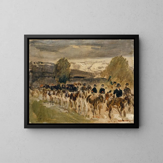 Hans Sandreuter - The Artillery of Neuchtel on the March from Thun to Fribourg.webp