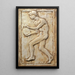 Junge Mann mit einer Scheibe - Hans Sandreuter — gerahmtes Bild an der Wand