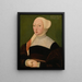 Portrait einer Frau - Hans Schäufelein der Ältere — gerahmtes Bild an der Wand