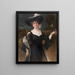 Portrait einer Dame - Hans Temple — gerahmtes Bild an der Wand