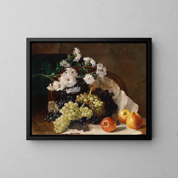 Un nature morte automnale - Hans Temple — gerahmtes Bild an der Wand