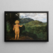 Liebe lauert den Liebenden - Hans Thoma — gerahmtes Bild an der Wand