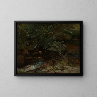 Hans Thoma - Bachufer mit Gebsch und Grsern.webp