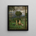 Im Paradies - Hans Thoma — gerahmtes Bild an der Wand