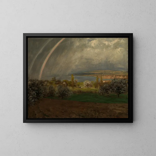 Landschaft bei Ermatingen - Hans Thoma — gerahmtes Bild an der Wand