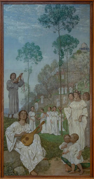 Hans Thoma - Ostertriptychon Gefilde der Seligen Das Paradies.webp