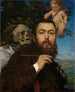 Selbstporträt mit Amor und dem Tod - Hans Thoma — Ansicht des Kunstwerks