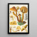 Pholiota squarrosa Mll - Hans Baldung — gerahmtes Bild an der Wand