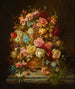 Eine Stillleben mit Blumen in einer Blumenkasten auf einer Fensterbank - Hans Zatzka — Ansicht des Kunstwerks