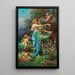 Eine Allegorie des Frühlings mit Cupid - Hans Zatzka — gerahmtes Bild an der Wand