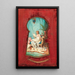 Blick durch das Loch im Schloss - Hans Zatzka — gerahmtes Bild an der Wand