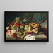 Stillleben mit Früchten - Hans Zatzka — gerahmtes Bild an der Wand